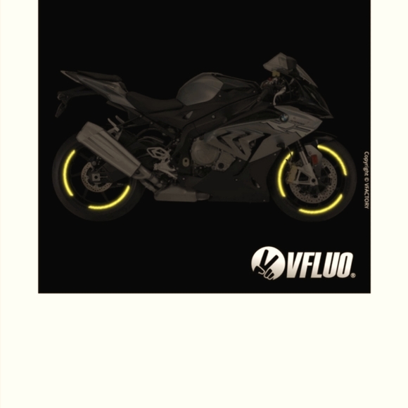 VFLUO Reflective Wheel Strips (Yellow) - Picture 2 of 9